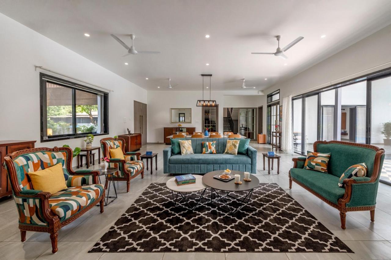 Saffronstays Mayfair Gardens 4 Bedroom Petfriendly Pool Villa Alībāg Esterno foto